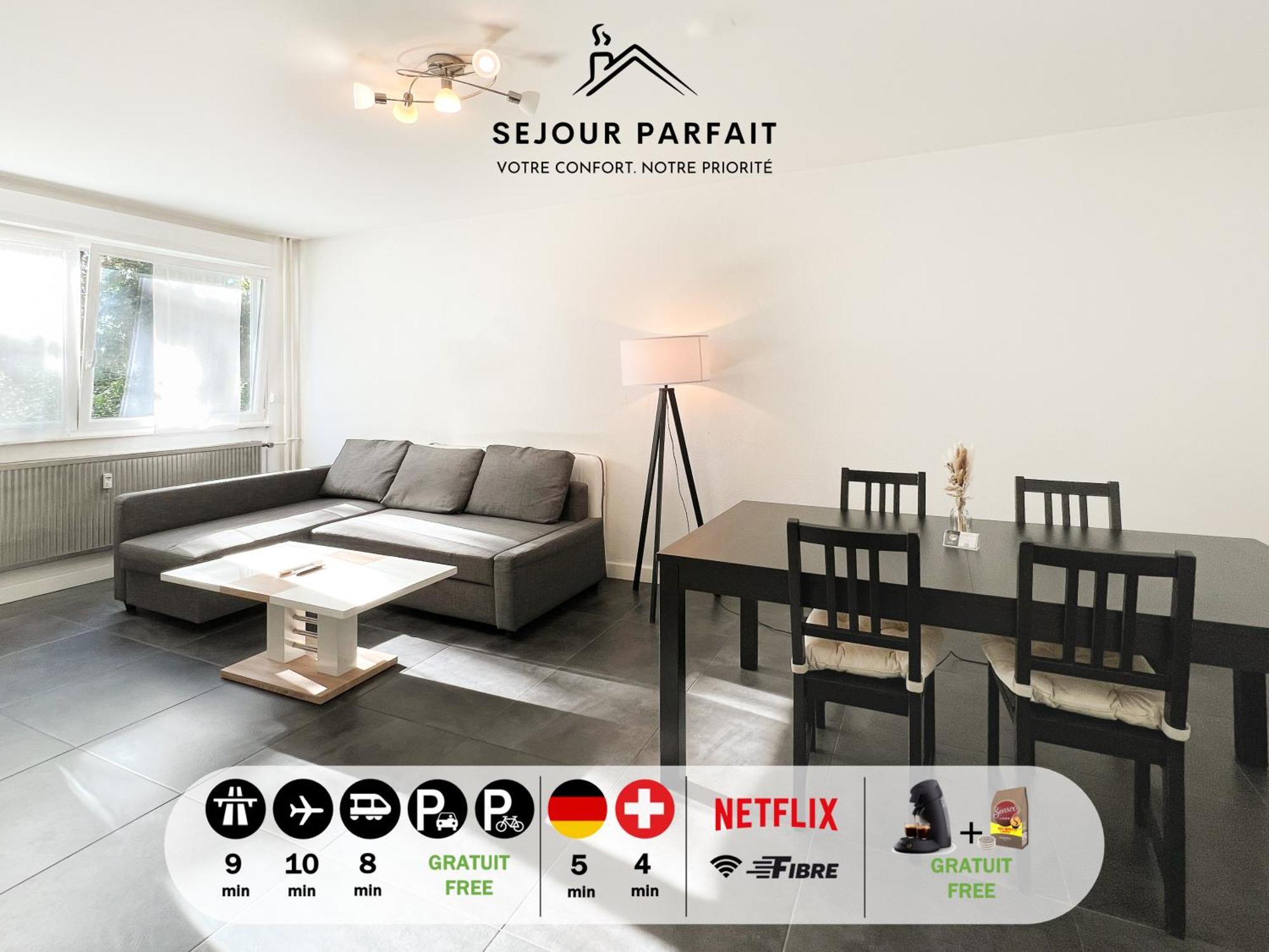 Appart'Hotel Le Marechal - 3 Frontieres & Netflix Huningue Exterior foto